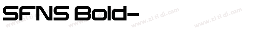 SFNS Bold字体转换